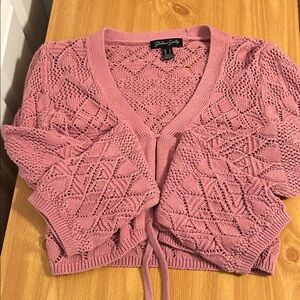 Charlotte Russe Pink Knit Cardigan